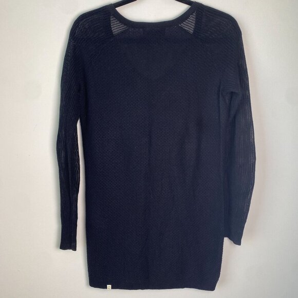 BetaBrand No Sweat Rayon & Performance Cashmere V Neck Sweater Black Size S - Picture 12 of 12